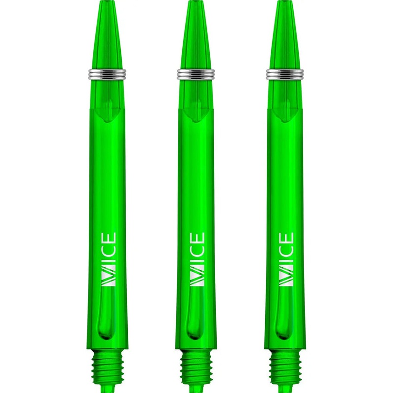 One80 Proplast Vice Dart Shafts – Neon Green – Medium Polycarbonate Medium (48mm in length excluding thread) Neon Green