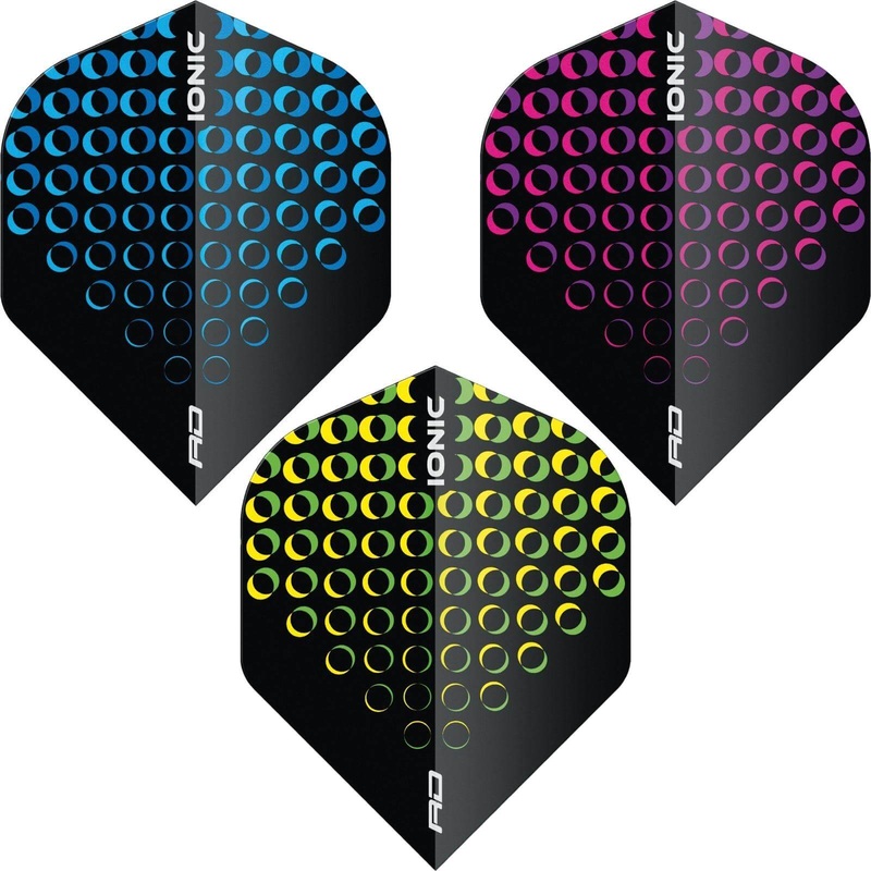 Red Dragon – Hardcore Ionic Circles – Big Wing Dart Flights Blue