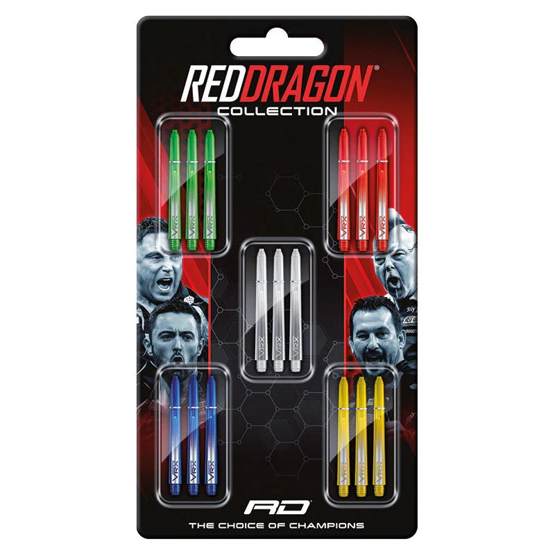 Red Dragon VRX Shaft Collection Card Polycarbonate Medium (48mm in length excluding thread) Variety