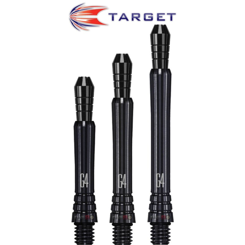 Target – Phil Taylor Power Gen 4 Black Titanium Dart Shafts Short (32.5mm)