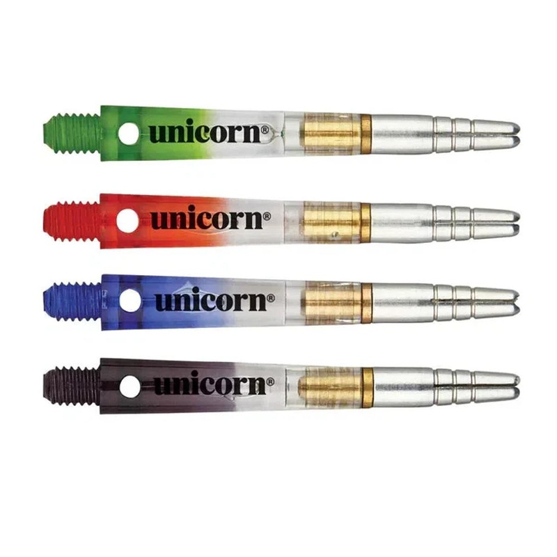 Unicorn Gripper 360 Two Tone Rotating Dart Stems / Shafts Black Medium
