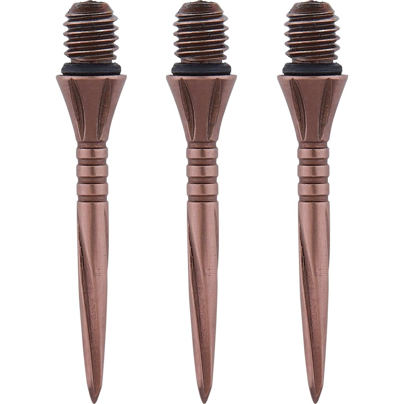 *Unicorn Volute Conversion Dart Points – Steel Tip – 27mm – Ringed – Rosso