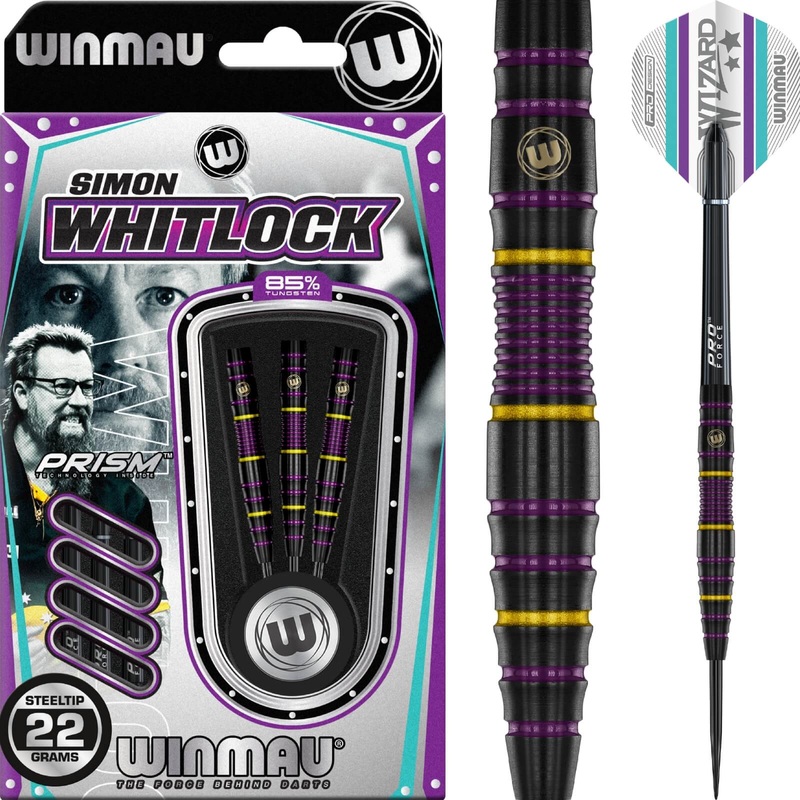 Winmau – Simon Whitlock 85 Pro Series Darts – Steel Tip – 85% Tungsten – 22g 24g 22 grams