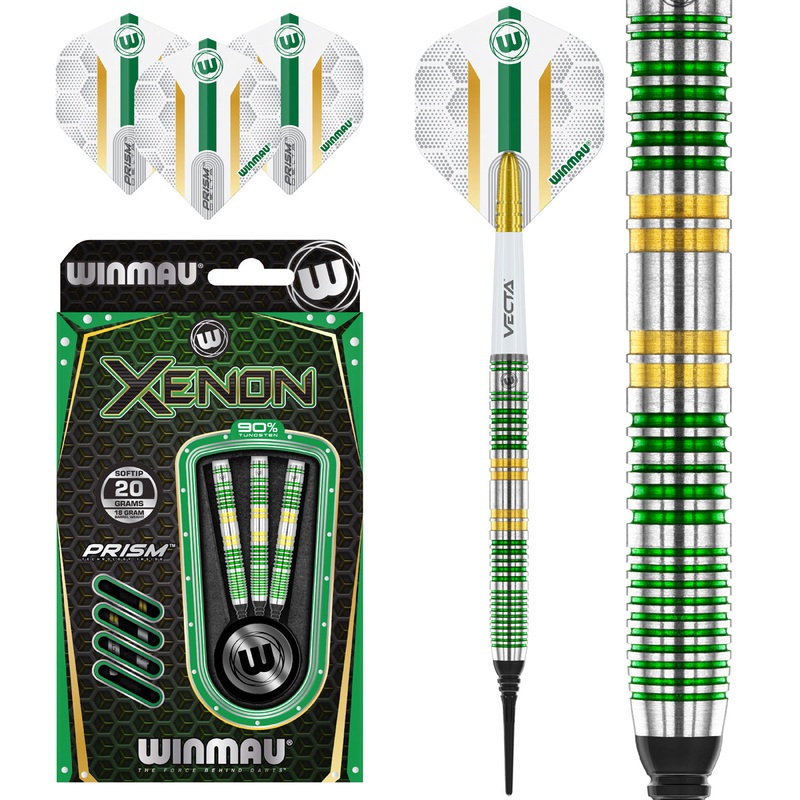 Xenon 90% Tungsten Soft Tip Darts by Winmau 20 Gram