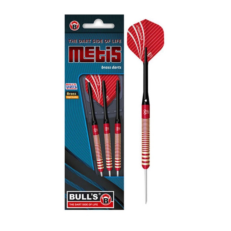 Bull’s DE Metis Red Brass Steel Tip Darts 21 GRAM