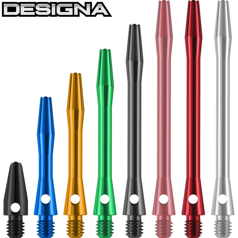 Designa – Anodised Aluminium Dart Shafts Micro (13mm) Black