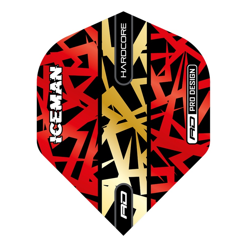 Gerwyn Price Hardcore Premium Standard Dart Flights No2 Standard Gold