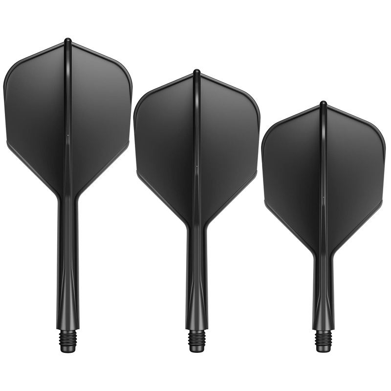 Goat A1R Dart Flights – Moulded Flight & Shaft System – Standard No6 – Black Short
