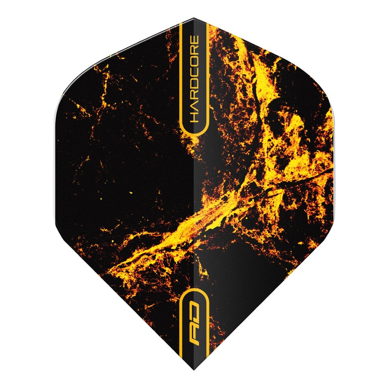 Hardcore Radical Golden Strike Standard Dart Flights by Red Dragon