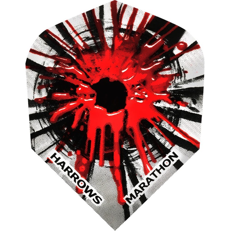 *Harrows Marathon Dart Flights – No6 – Std – Bullet Splat