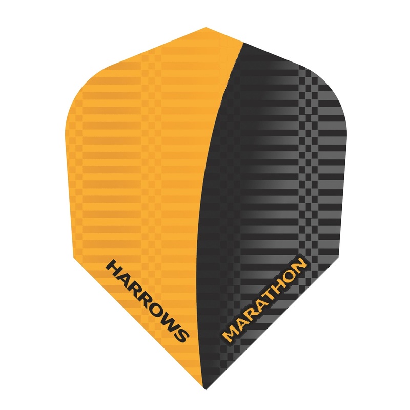 Harrows Marathon Orange and Black  Dart Flights (1524)