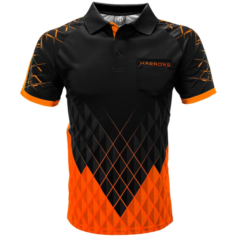Harrows Paragon Orange Dart Shirt Small