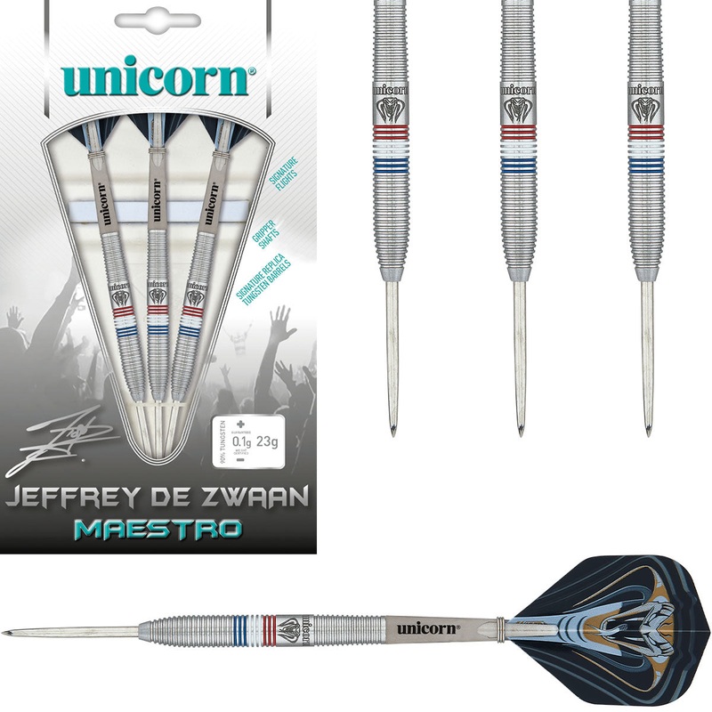 Jeffrey De Zwaan Phase 2 Maestro 90% Tungsten Steel Tip by Unicorn 23 Gram