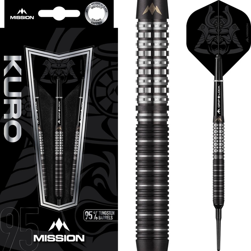 Mission – Kuro M1 Darts – Soft Tip – 95% Tungsten – 21g 23g 21 grams