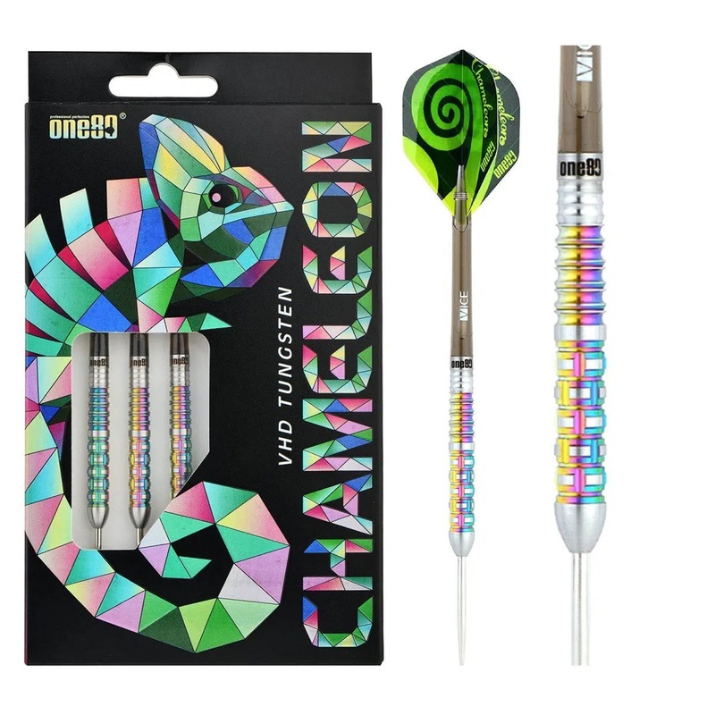One80 Chameleon Zircon 90% Tungsten Steel Tip Darts 22 GRAM