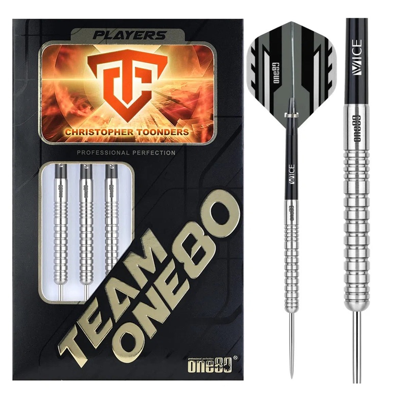 One80 Christopher Toonders 90% Tungsten Steel Tip Darts 21 GRAM