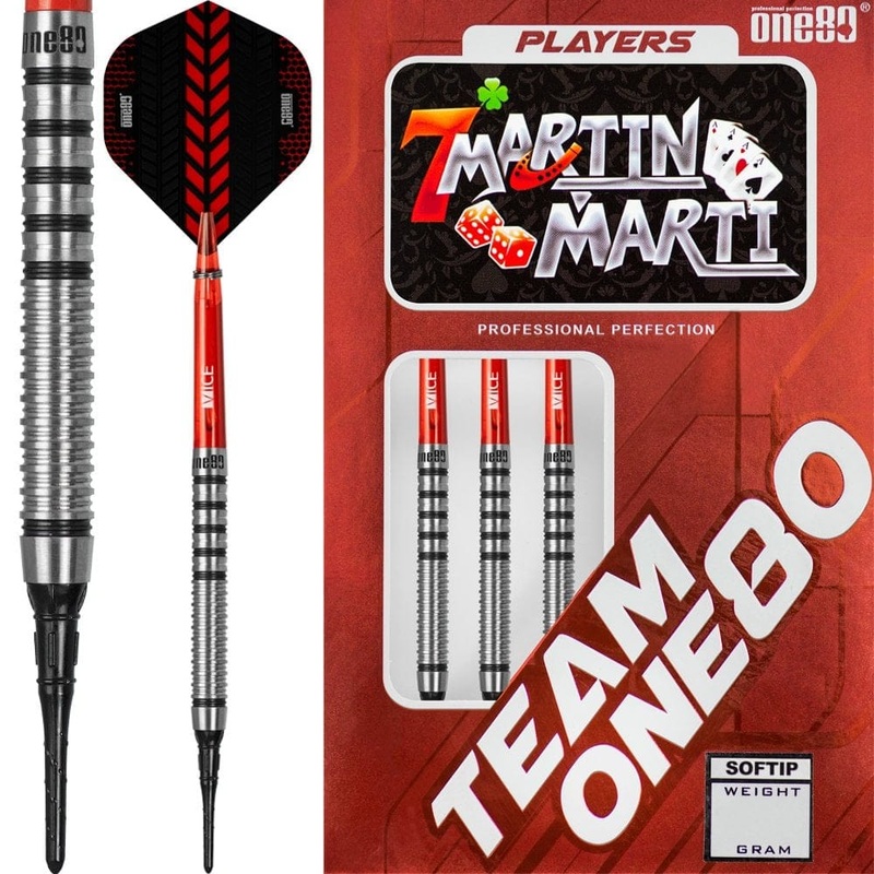 *One80 Martin Marti Darts – Soft Tip Tungsten – Travis 16g