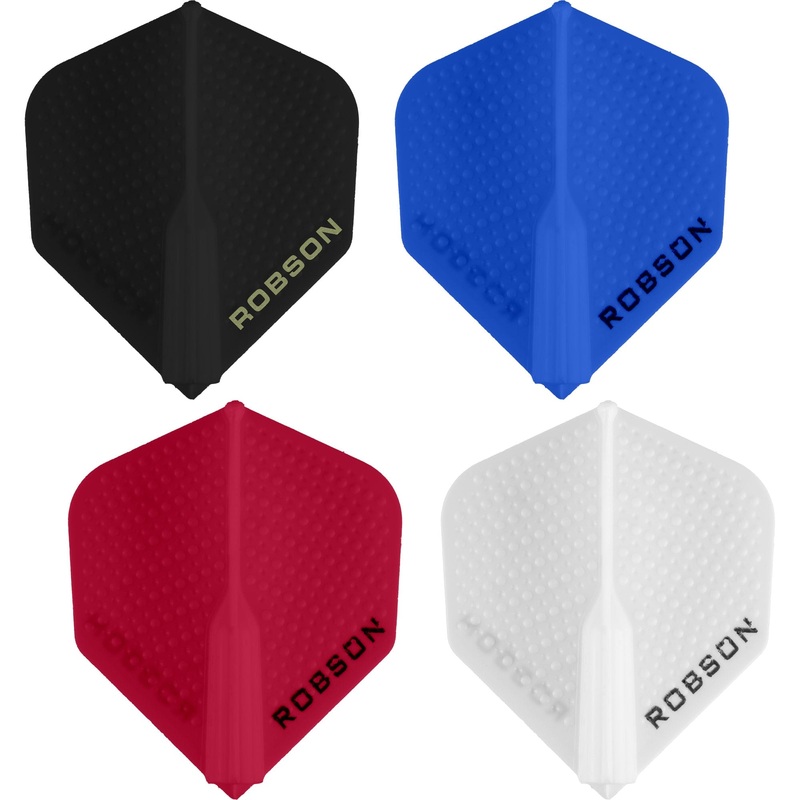 Robson Plus Dart Flights – for all shafts – Std No2 – Dimpled Black