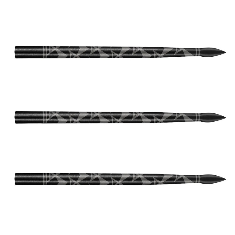 Shot Arrowhead Steel Tip Points Black 38mm