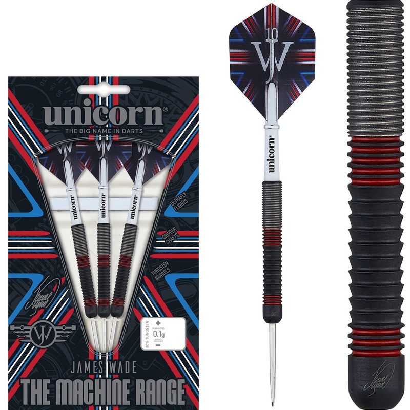 The Machine James Wade 80% Tungsten Steel Tip Darts by Unicorn 20 Gram