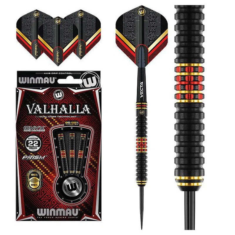 Winmau Valhalla 95% / 85% Tungsten Dual Core Steel Tip Darts 22 GRAM