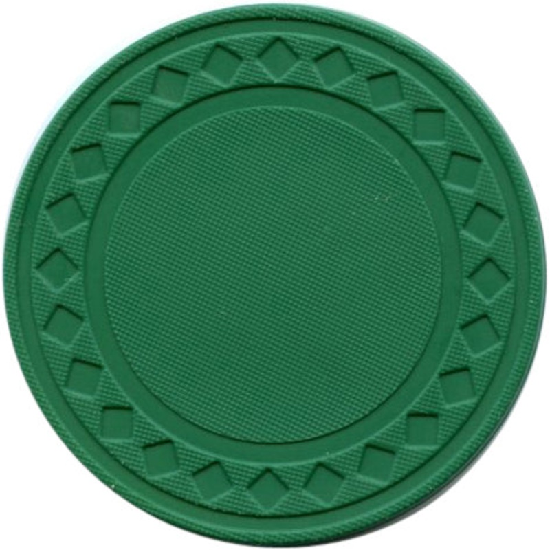 50 Green Roulette Chips