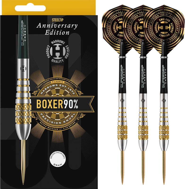 Boxer Bomb 90% Tungsten Steel Tip Darts by Harrows 22 Gram