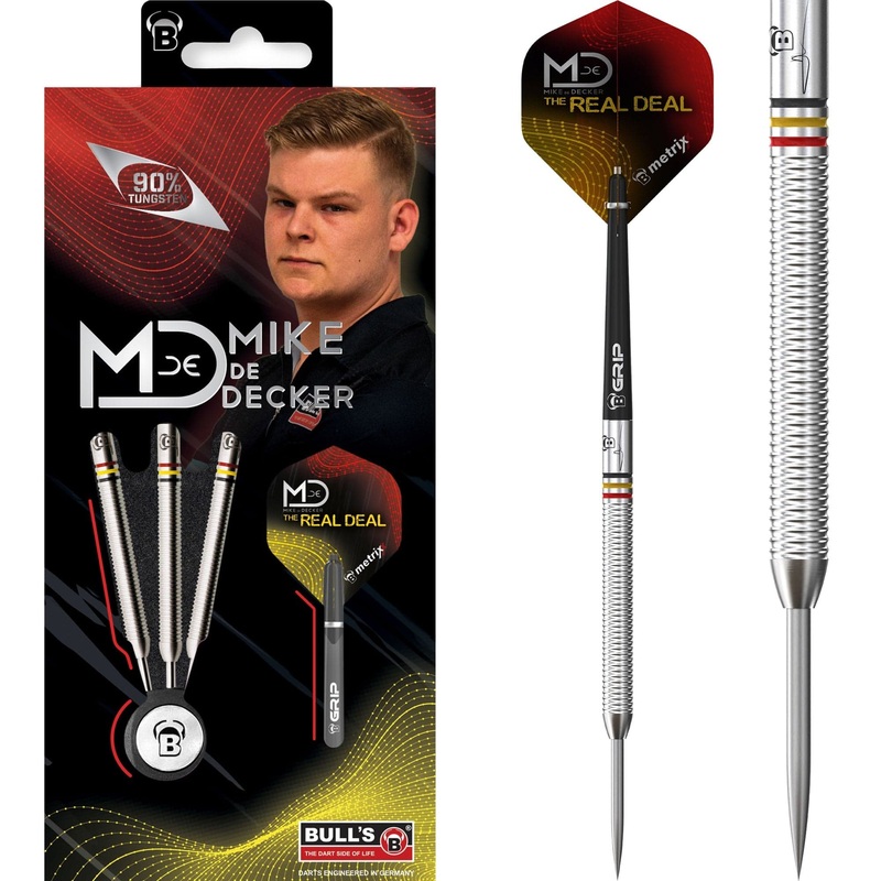 *BULL’S Mike De Decker Darts – Steel Tip – The Real Deal 24g
