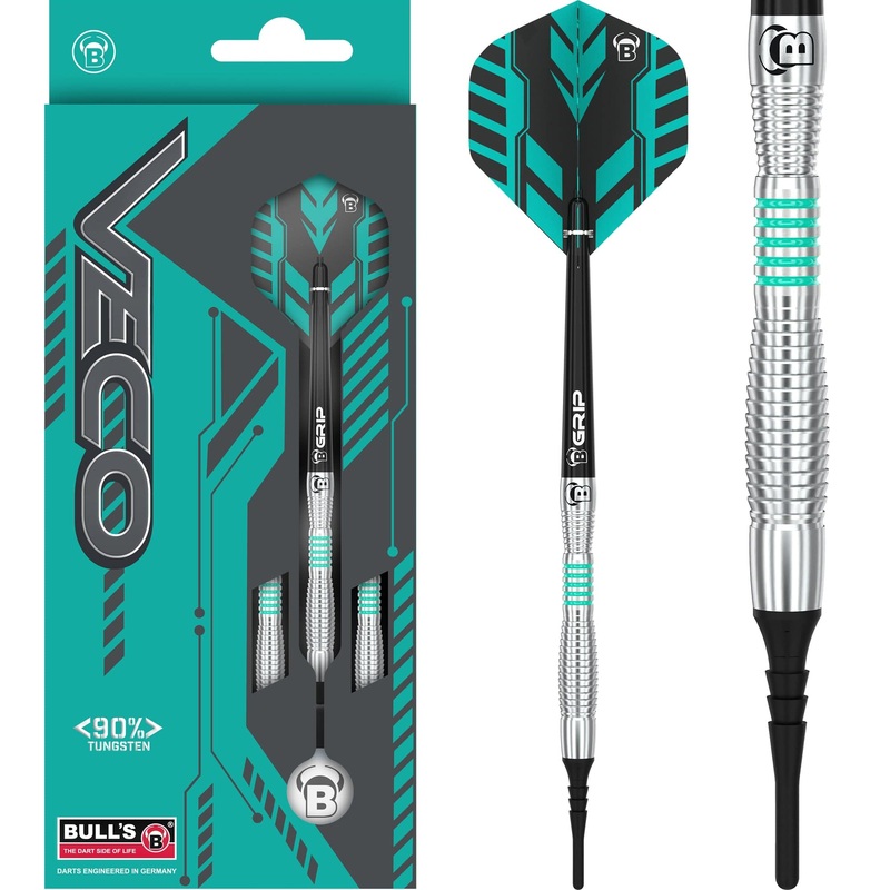 BULL’S Veco Darts – Soft Tip – 90% Tungsten – V1 – 18g