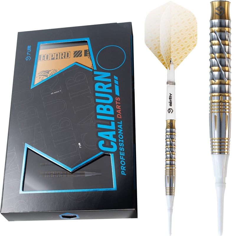Caliburn Leopard Darts – Soft Tip – 90% – Gold 20g