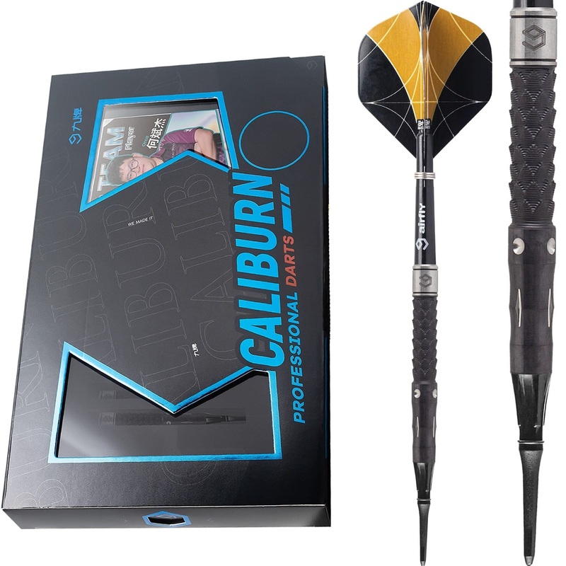 Caliburn Player Darts – Soft Tip – 95% – Black Titanium – Orca 19g