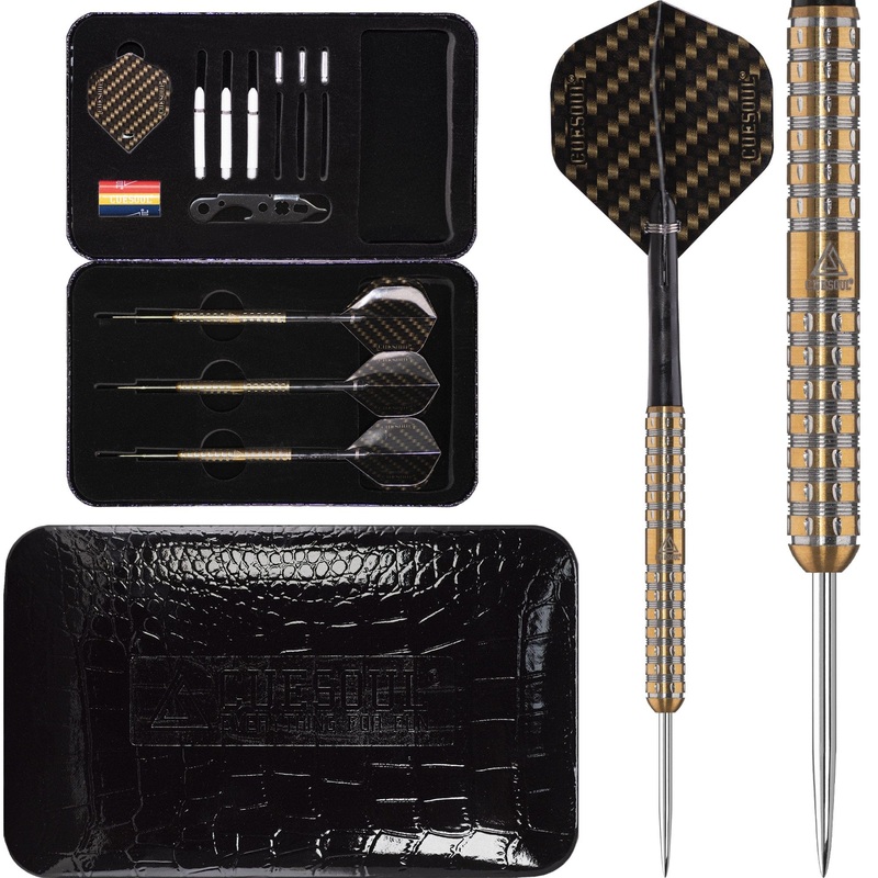*Cuesoul – Steel Tip Tungsten Darts – Swift – Gold 22g