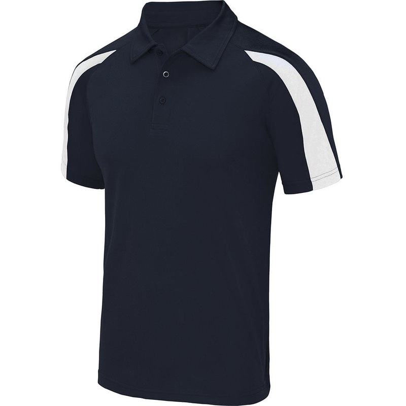 Dart Shirts – Polo Shirt – Just Cool Contrast – Navy with White 2XL