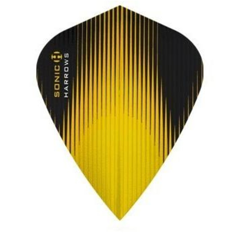 Harrows Sonic Kite Yellow Dart Flights Yellow
