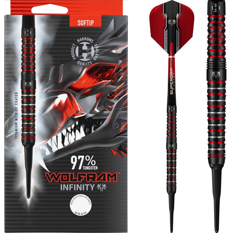Harrows Wolfram Darts – Soft Tip Tungsten – Infinity 18g