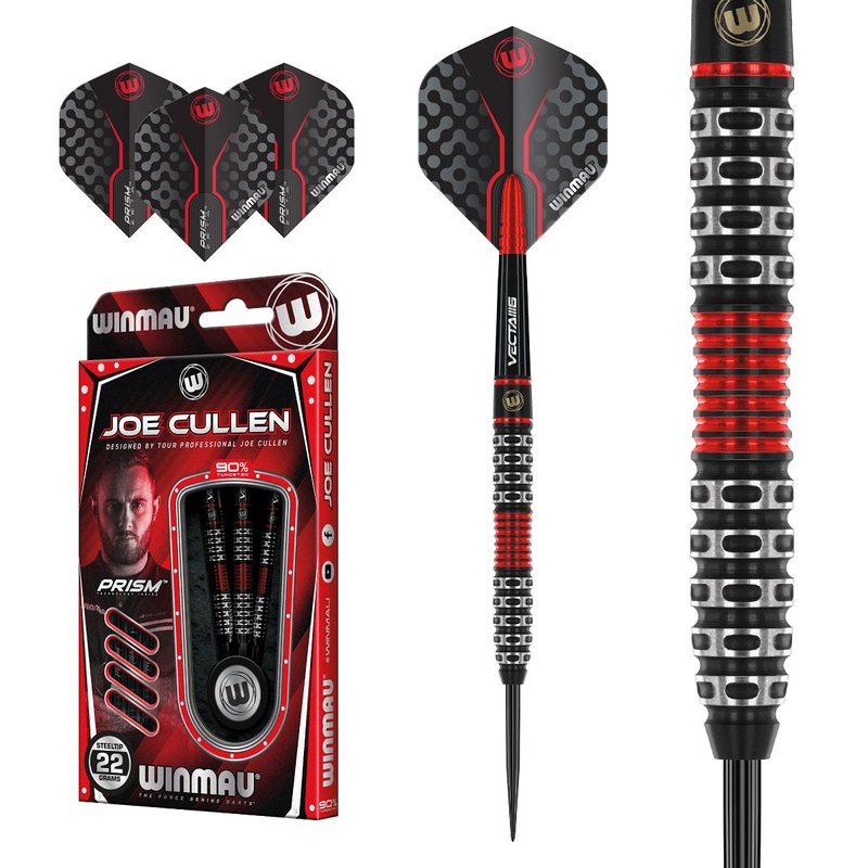 Joe Cullen Special Edition 90% Tungsten Steel Tip Darts by  Winmau 22 Gram
