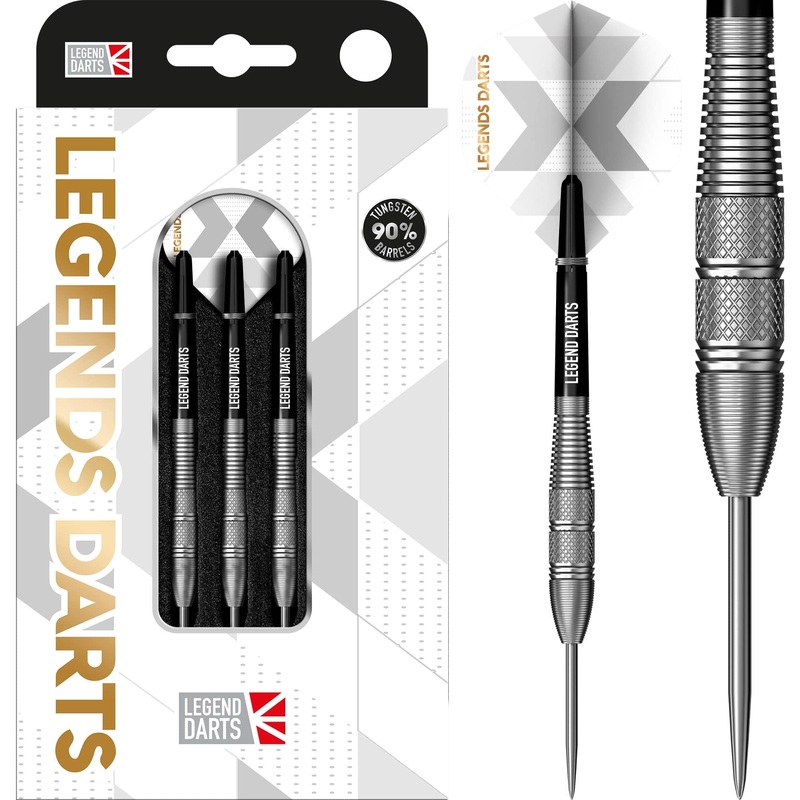 Legend Darts – Steel Tip – 90% Tungsten – Pro Series – V34 – Knurl Micro Mix 22g