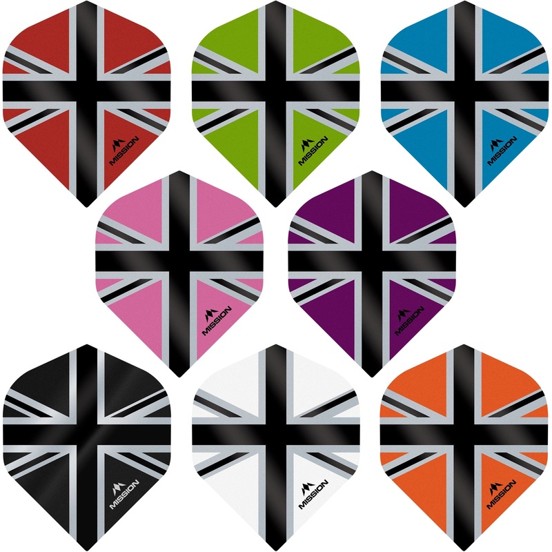 *Mission Alliance-X Union Jack Dart Flights – No2 – Std Blue Black