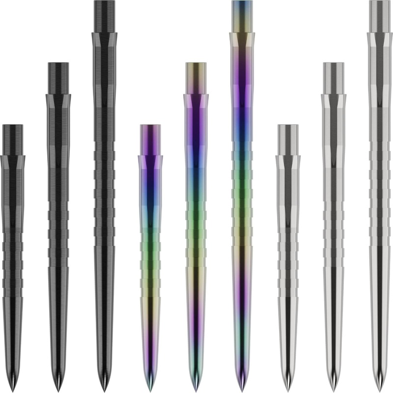 Mission – Caliburn EVO Grooved Dart Points – 26mm 32mm 38mm 26mm Black