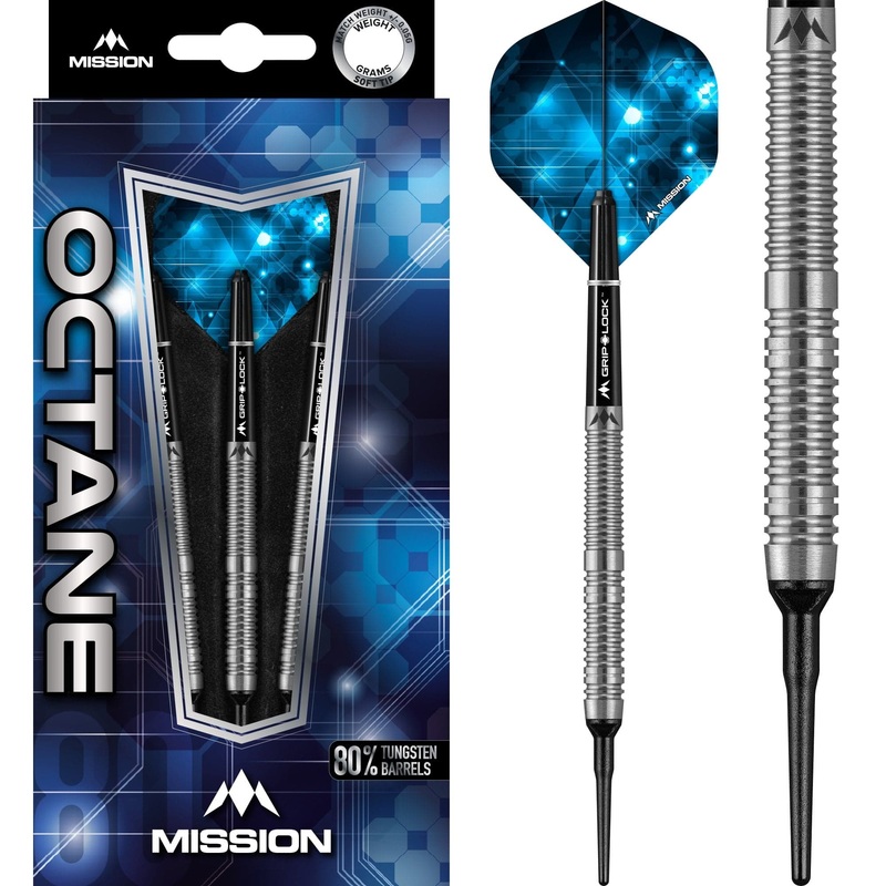 *Mission Octane Darts – Soft Tip – M1 – Twin Ring 18g