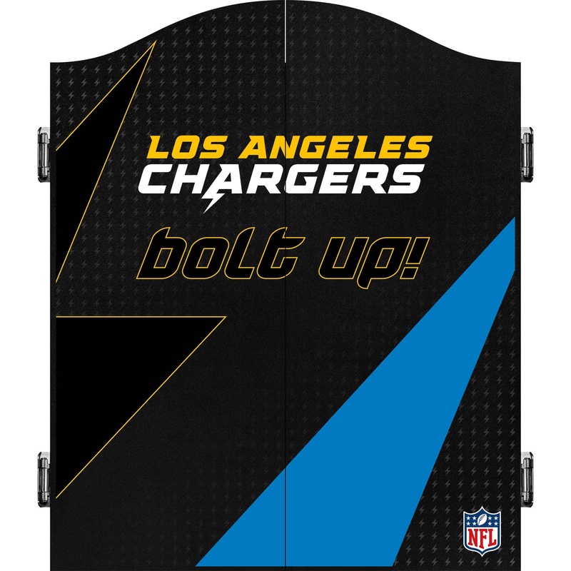 NFL – Dartboard Cabinet – Official Licensed – Los Angeles Chargers