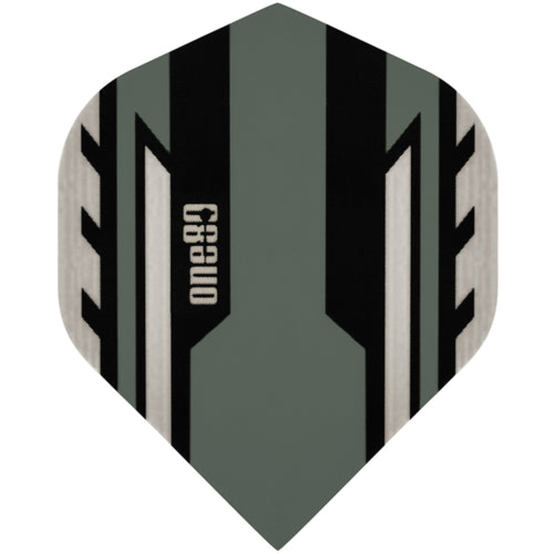 One80 Arrow Gray Dart Flights Standard 100 Micron Poly