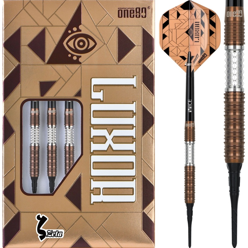 One80 Luxor Darts – Soft Tip – 90% Tungsten – Zeta – 18g