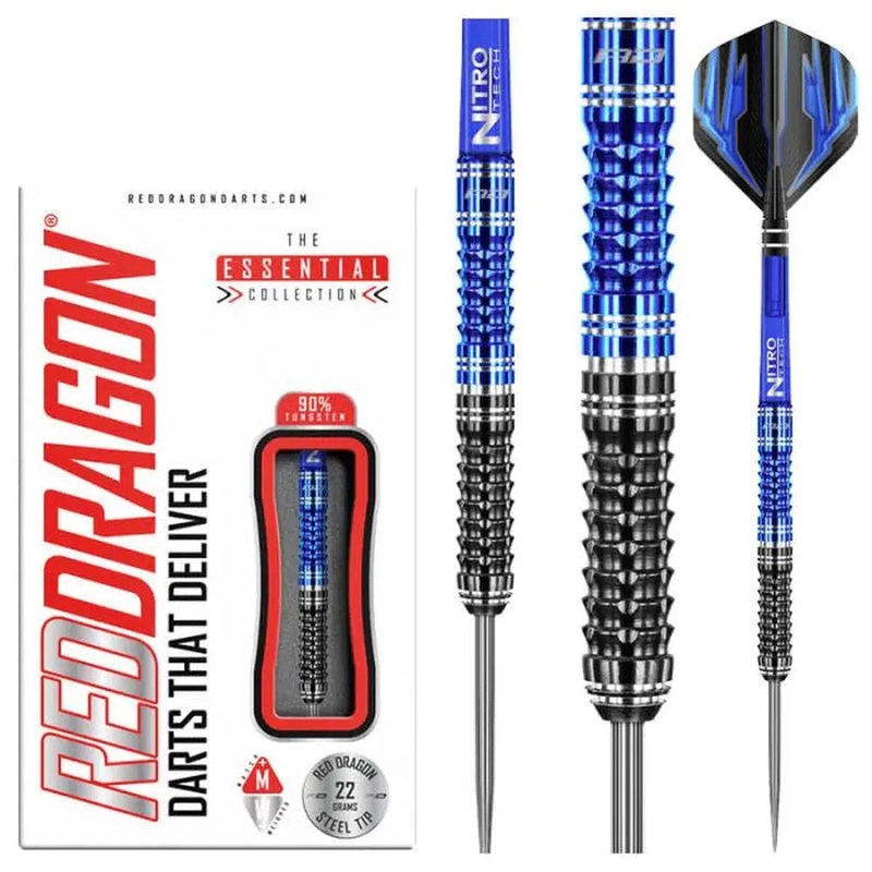 Red Dragon Delta 1 90% Tungsten Steel Tip Darts 22 GRAM