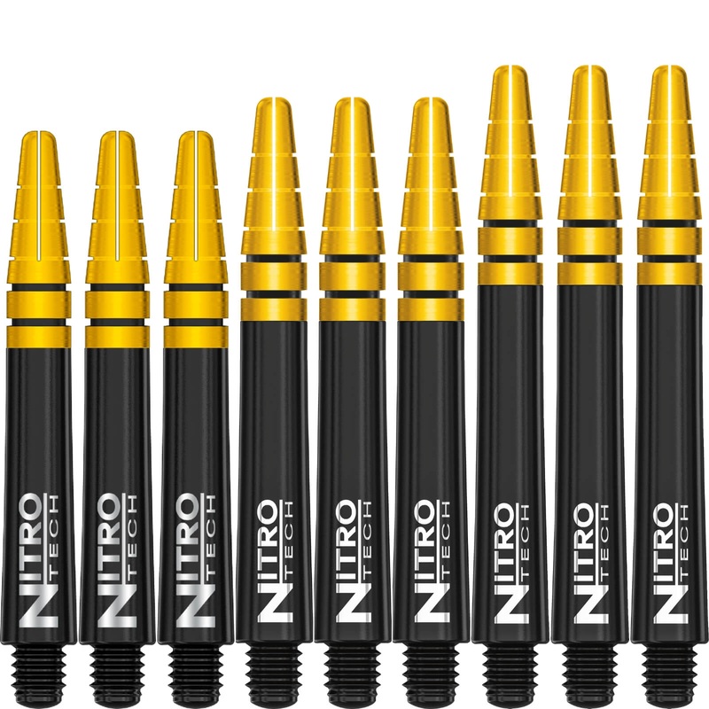 Red Dragon – Nitrotech Black & Gold – Hybrid Dart Shafts Short (36mm)