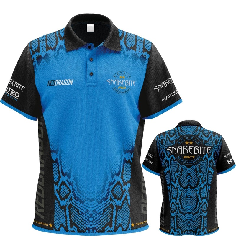 Red Dragon – Peter Wright Double World Champion Tour Polo – M to 2XL M