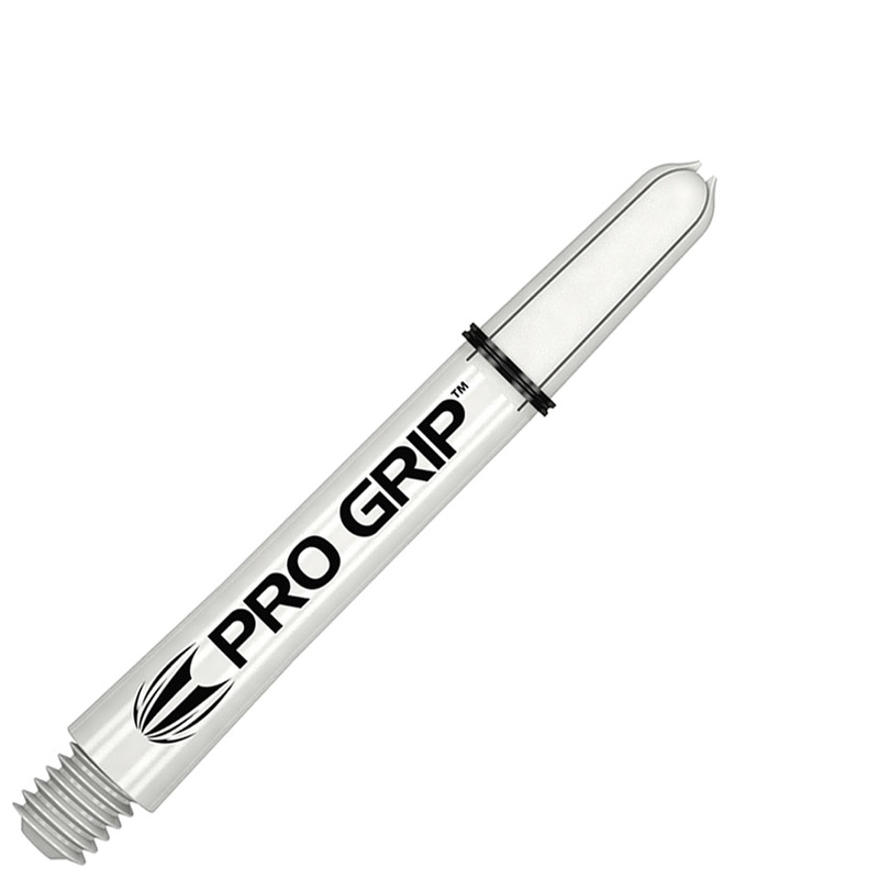 Target Pro Grip Nylon Dart Shafts – Short Plus White (3 Sets)