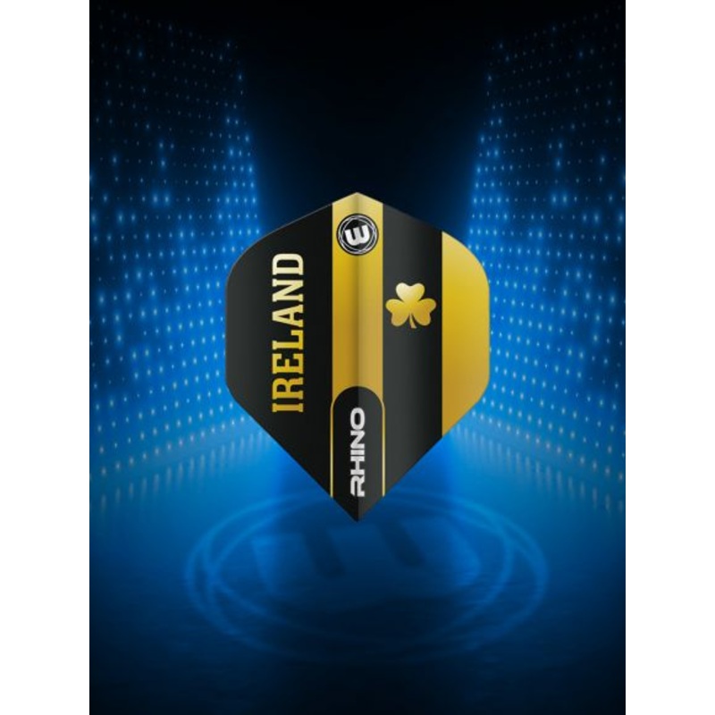 Winmau Rhino Black & Gold Flag – Ireland Extra Thick Standard Standard 100 Micron Poly metronic extra thick