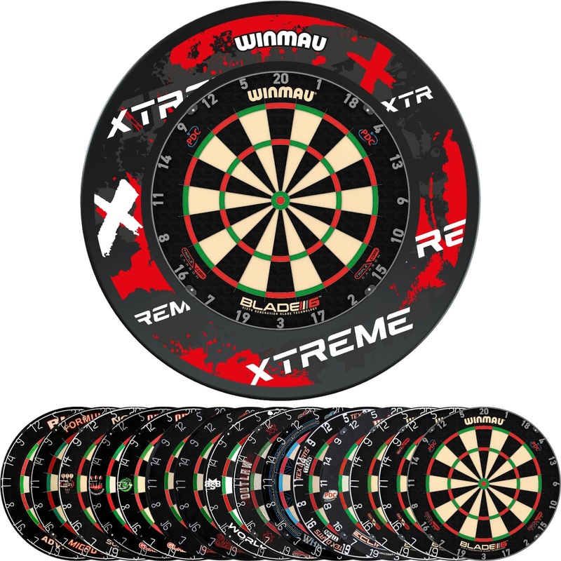 Winmau – Xtreme Red Dartboard Surround & Dartboard Bundle – Choose Your Board Bulls NL – Advantage 501