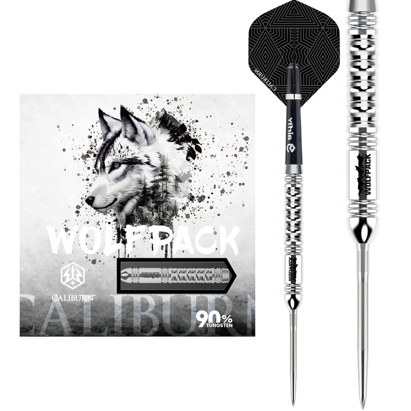 Caliburn Wolfpack Darts – Steel Tip – 90% Tungsten – W1 – 23g